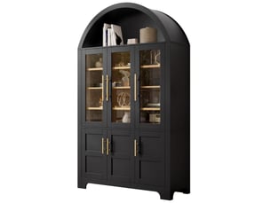 Vitrine coloris noir <strong>MODENUIT </strong> <strong></strong> - 110 cmx185 cm