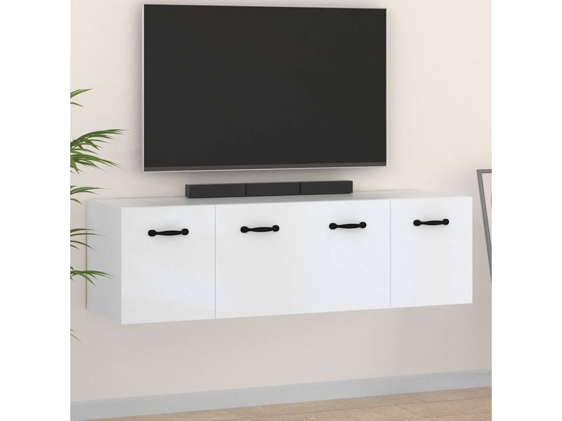  Armoires murales 2 pcs salon blanc 80x35x36,5cm bois d'ingénierie shl6145  - Conforama B
