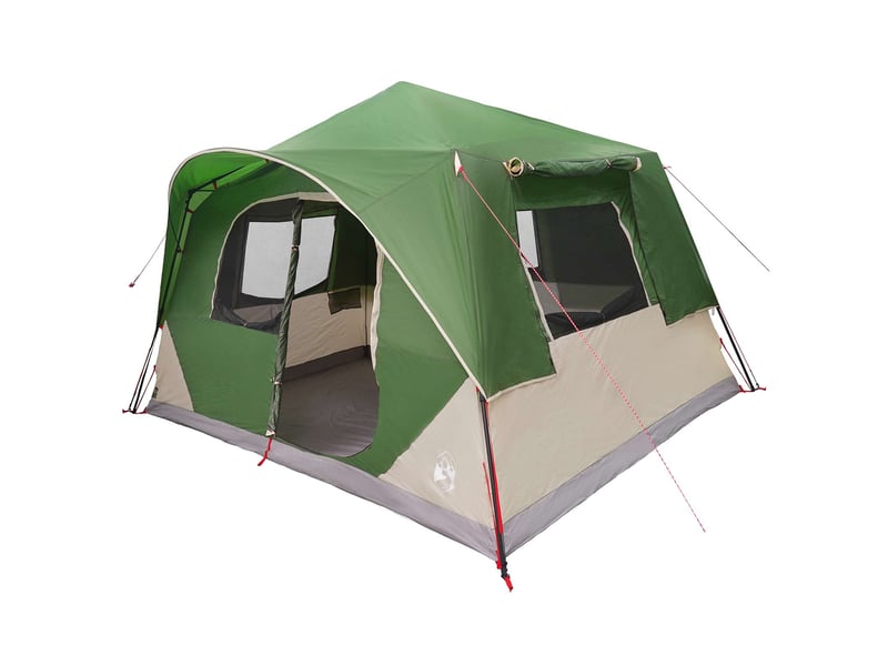Tente instantanée, tente de camping 8 personne vert polyester et acier - Conforama A