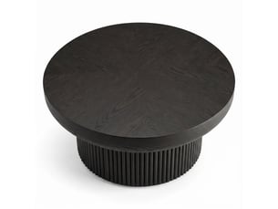 Table basse rond(e) coloris noir LPOSPI  - 78 cmx78 cm