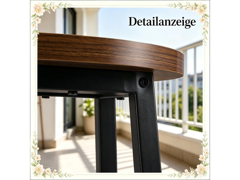  Lot de 2 tabourets de bar avec repose-pieds, marron T5828P516404 - Conforama D