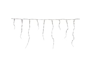 Rideau lumineux stalactite d'extérieur 15 m 900 led blanc froid à effets avec minuteur sur secteur