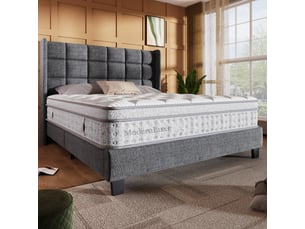 Matelas 180x200 cm <strong>SWEIKO</strong> <strong></strong> Ressorts ensachés + mousse soutien Medium épaisseur 25 cm