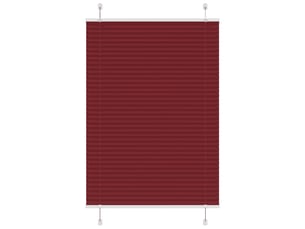 Store plissé, store de fenêtre rouge bordeaux 100x150 cm largeur du tissu 99,4 cm cf47019