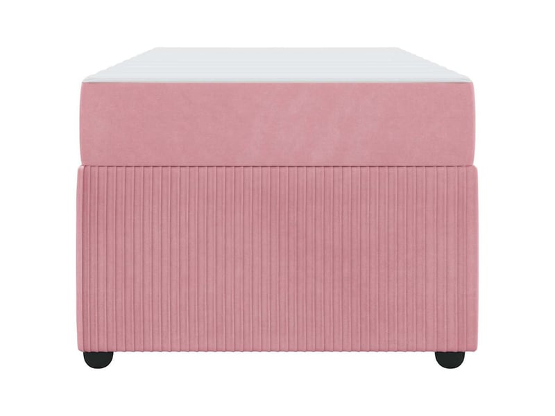  Lit simple- lit adulte -  cadre de lit rose 100 x 200 cm tissu  - Conforama D