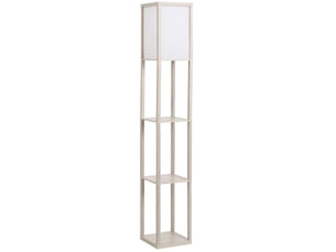 Lampadaire 26x26x160 cm e27 mdf blanc