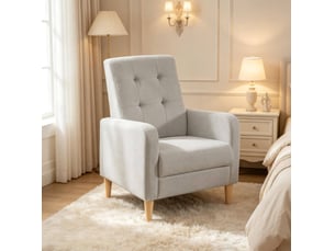 Pouf / repose pied WISHDOR gris