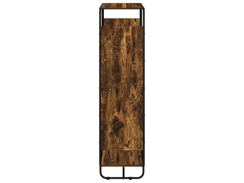 Buffet haut, buffet de rangement chêne fumé 93.5x37.5x144 cm bois d'ingénierie - Conforama D