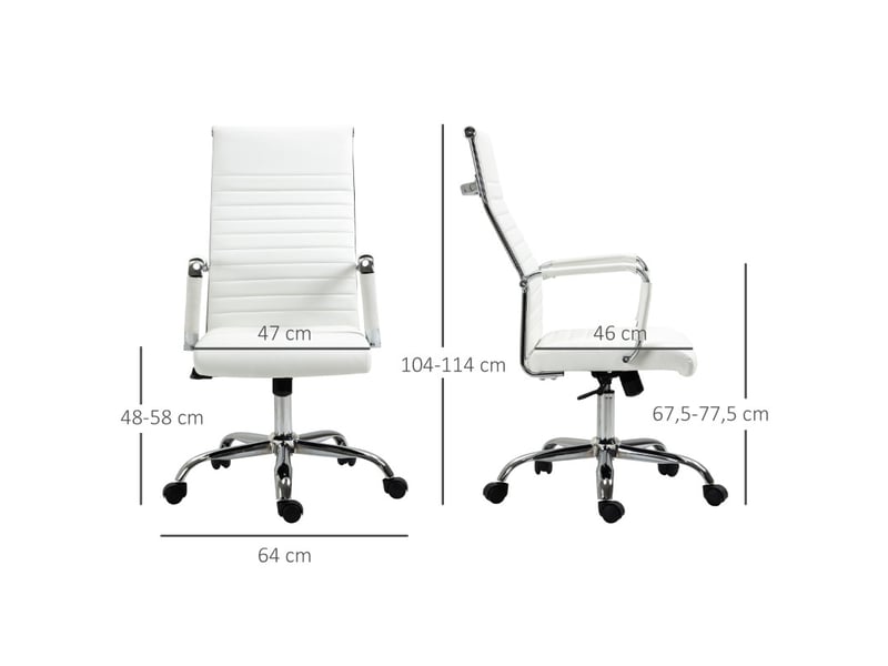  Chaise de bureau florenval ergonomique pivotante bascule blanche  - Conforama C
