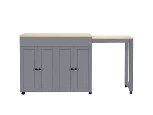 Buffet 0 porte(s) 0 tiroir(s) - 180 cm coloris gris