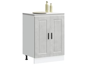 Meuble de rangement, armoire de cuisine porto gris béton bois d'ingénierie shl2307