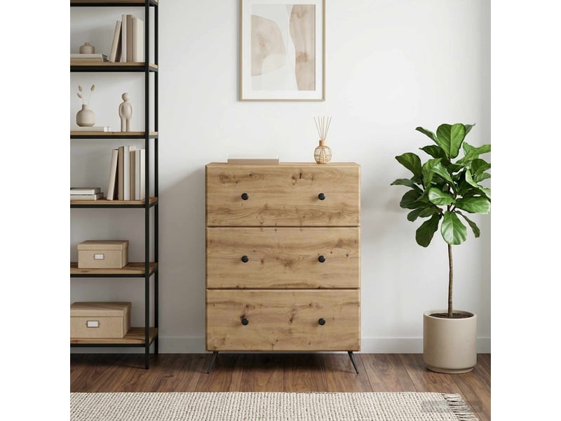  Armoire de rangement bureau, armoire à tiroirs 66 x 34,5 x 90 cm bois d'ingénierie shl2683  - Conforama D