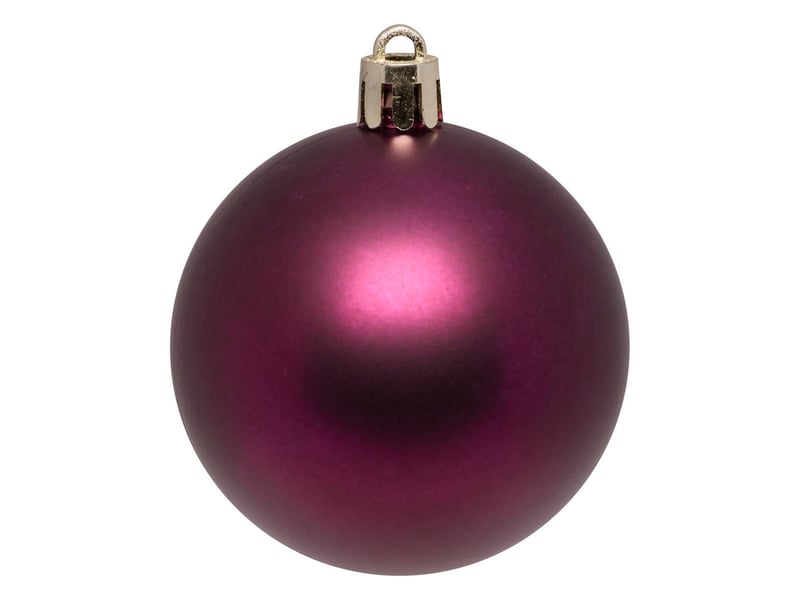  Lot de 25 boules de noël jokli 6cm violet  - Conforama E