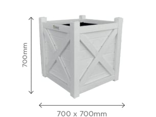 Bac a fleurs orangerie 700 x 700 x 700mm