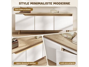 Meuble tv coloris blanc