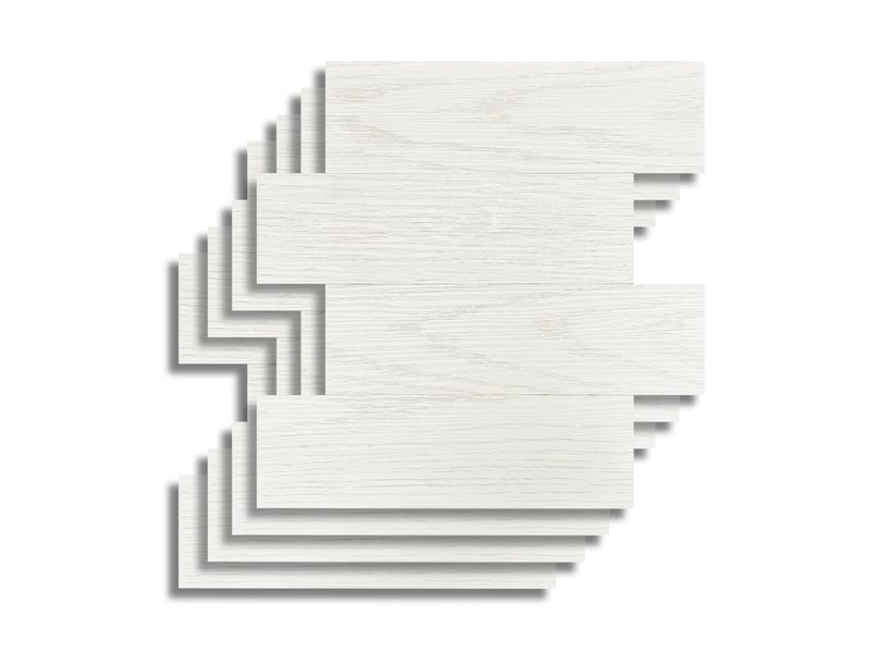  Crédence adhésive murale 3d  - effet bois 4 pièces 25x25 cm  - Conforama B