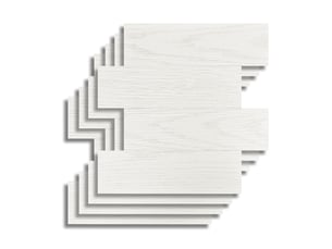 Crédence adhésive murale 3d  - effet bois 4 pièces 25x25 cm
