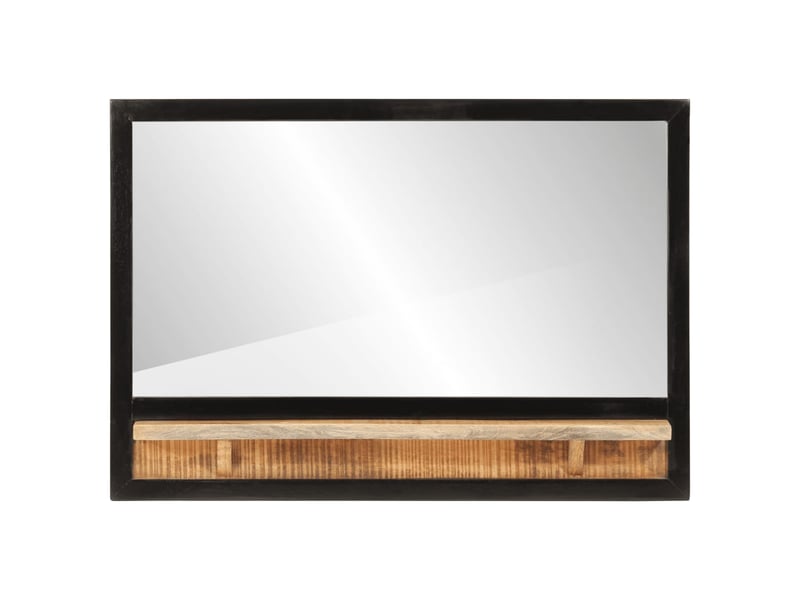  Miroir, miroir décoratif avec étagère 80x8x55 cm verre et bois massif manguier cf62688  - Conforama A