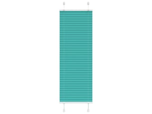 Store plissé, store de fenêtre vert pétrole 45x100 cm largeur du tissu 44,4 cm cf47087