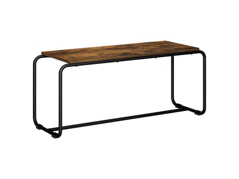  Meuble tv moderne, banc tv 98x35,5x42 cm chêne fumé bois d'ingénierie  - Conforama A