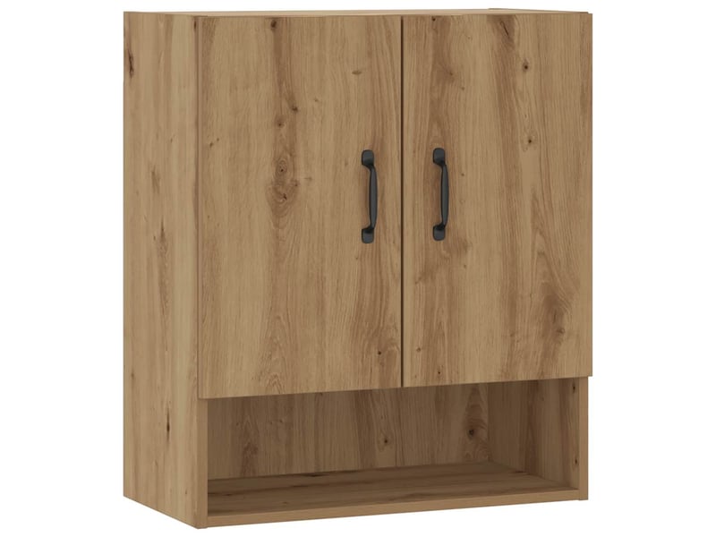  Armoire murale salon, meuble de rangement chêne artisanal 60x31x70 cm bois d'ingénierie  - Conforama A