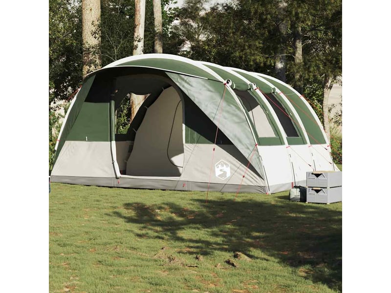  Tente de camping, tente tunnel 5 personnes vert imperméable shl8394  - Conforama B