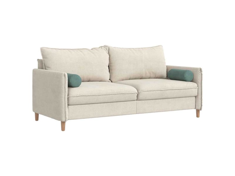  Lot de 2 coussins d'accent, coussins décoratifs, coussins lombaires vert mer ø 15 x 40 cm cf56760  - Conforama C