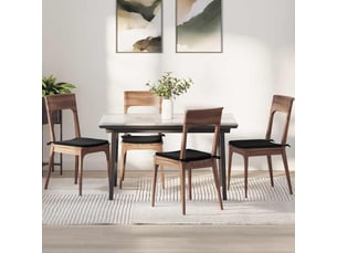 Lot de 4 coussins de siège, coussins décoratifs velours noir 40 x 40 x 3 cm cf60041