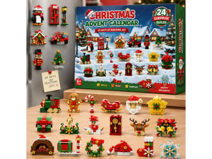Calendrier de l'avent aimanté 24 jours – surprise, décoration festive pour frigo
