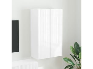 Meuble tv coloris blanc 59.5 cm <strong></strong>  <strong></strong>