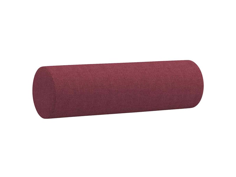  Lot de 2 coussins décoratifs rouge bordeaux ø15x50 cm tissu cf60888  - Conforama C