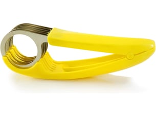 Trancheuse à banane, abs + acier inoxydable - éplucheur de salade de fruits et légumes - outils de cuisine pour banane, saucisse, fraise, raisin
