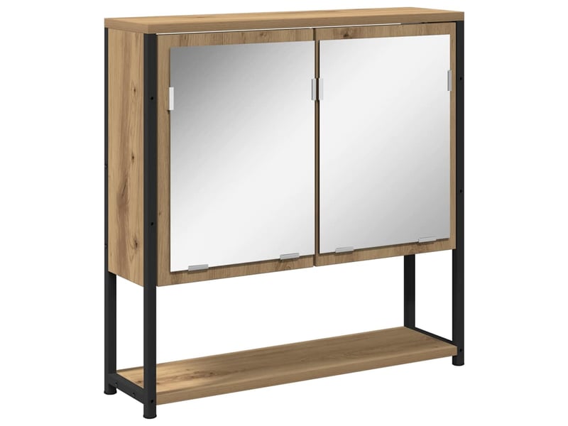  Ensemble de mobilier de salle de bain 3 pc chêne artisanal cf64285  - Conforama E