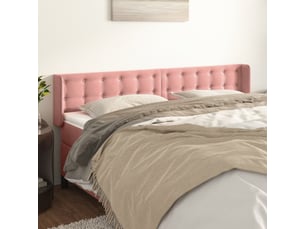 Tete de lit A poser largeur 183 cm rose