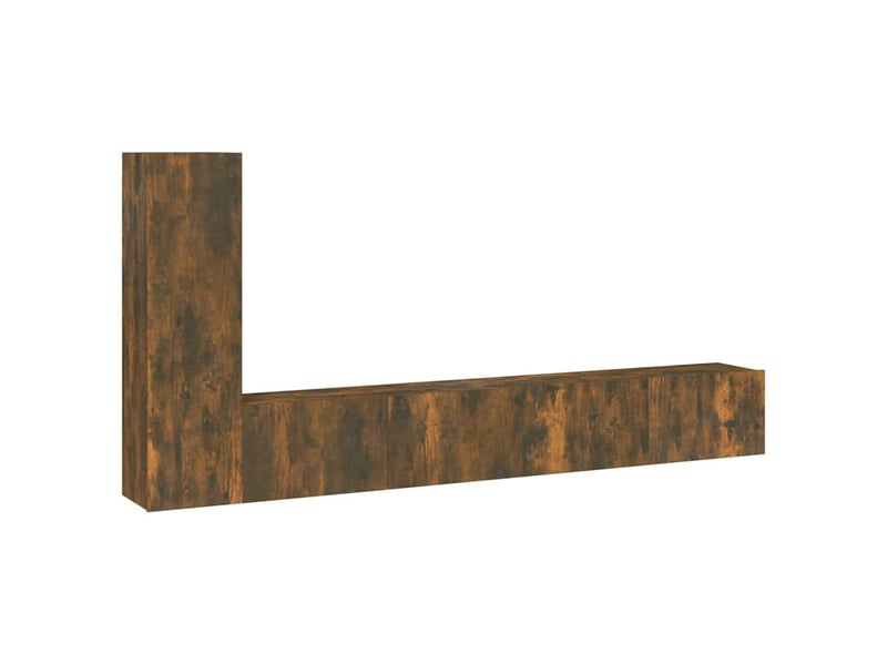  Ensemble de meubles tv 3 pcs chêne fumé bois d'ingénierie shl18972  - Conforama A
