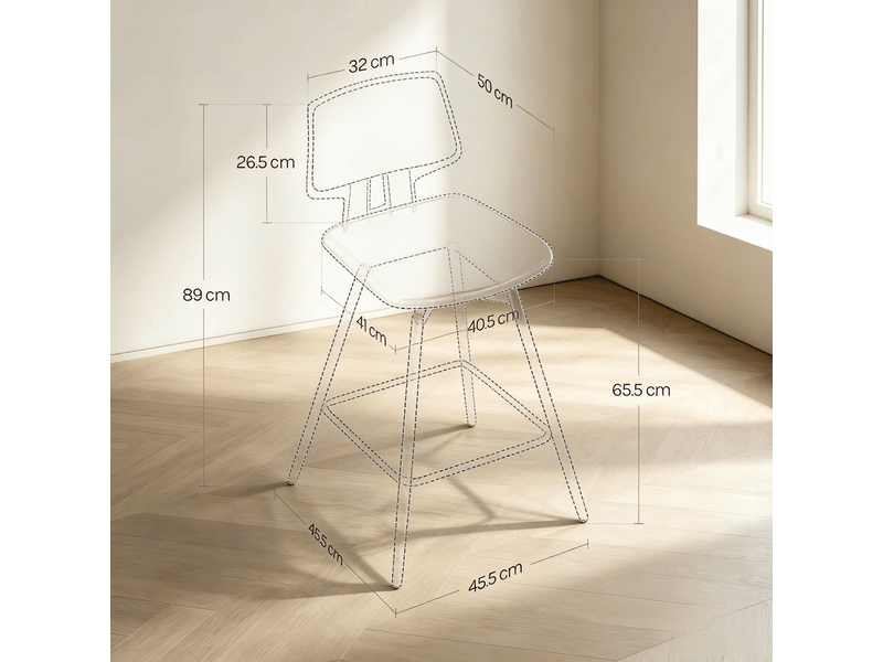 Lot de 2 tabourets de bar pivotants,45,5x45,5x89 cm,similicuir,marron  - Conforama C
