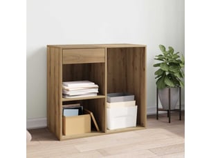Armoire     <strong></strong> <strong></strong> coloris bois clair largeur 80 cm