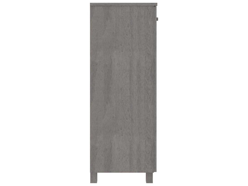  Meuble à chaussure, armoire à chaussures hamar gris clair 85x40x108 cm pin massif  - Conforama D