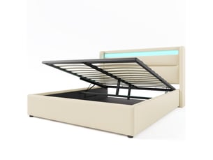 Lit coffre 160x200 cm    coloris blanc