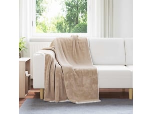 Plaid canapé camel 130x150 cm 1 kg polaire