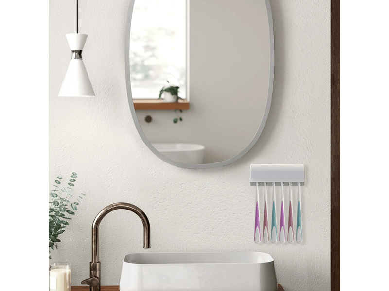  Porte-brosse à dents mural, support de rangement pour brosse à dents, porte-brosse à dents autocollant  - Conforama D
