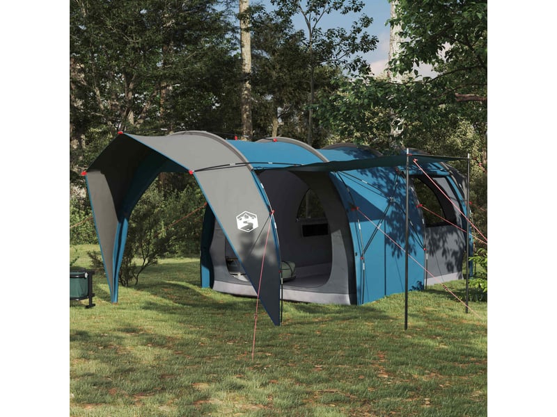  Tente tunnel, tente de camping 6 personne bleu polyester 185t avec revêtement pu  - Conforama B