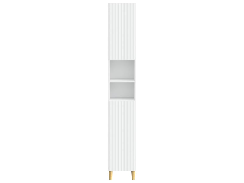 Colonne de salle de bain avec étagère ouverte arnhem blanc - Conforama D