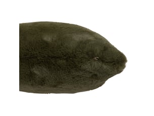 Coussin carré en polyester vert 45x45cm