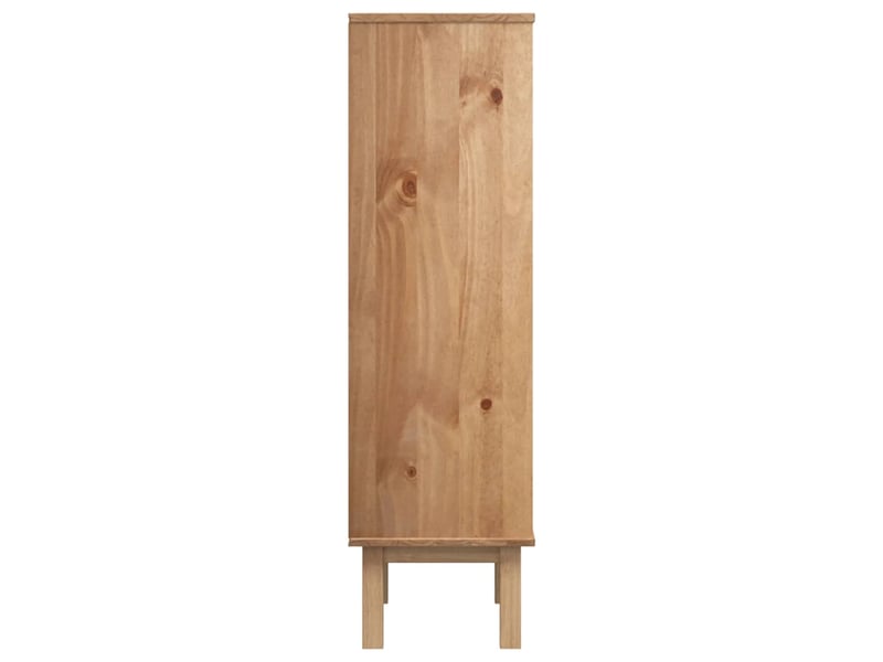  Meuble à chaussure, armoire à chaussures otta et 3 tiroirs marron et blanc bois pin  - Conforama E