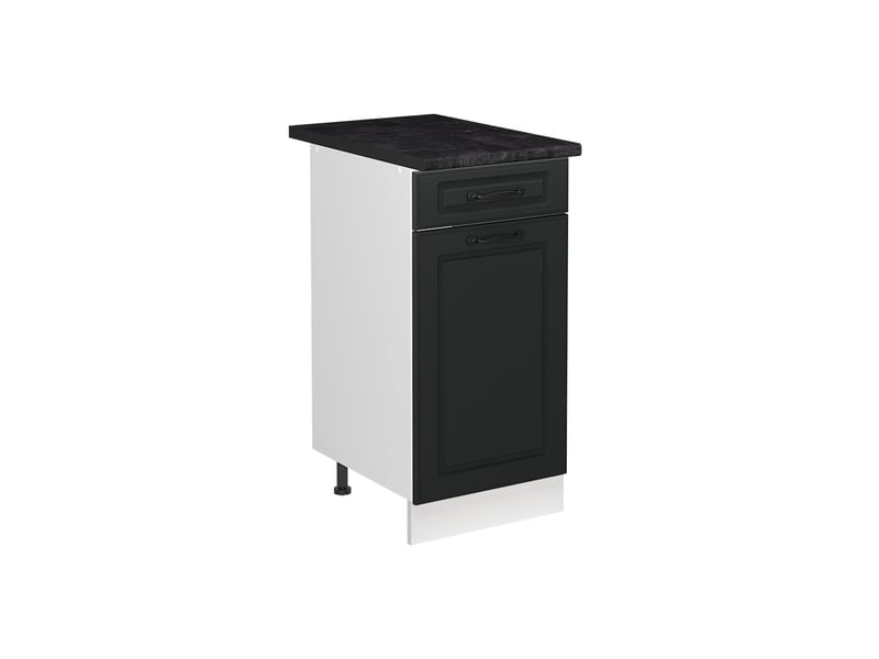 Vicco meuble bas sous-évier, anthracite campagneblanc, 40cm plan de travail anthracite  - Conforama A