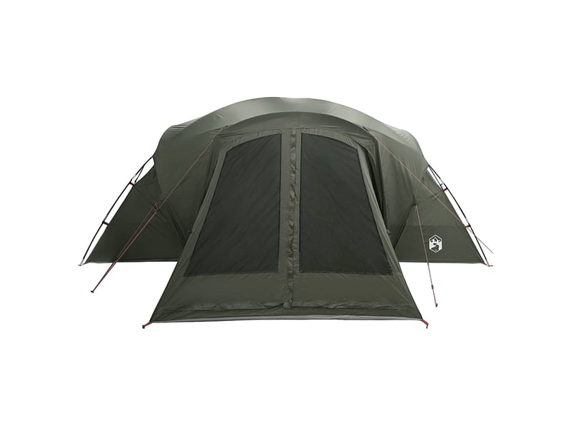  Tente de camping, tente de cabine avec auvent résistante à l'eau 10 personne shl25390  - Conforama E