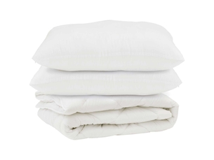 Couette avec oreiller 3 pcs - duvet blanc microfibre