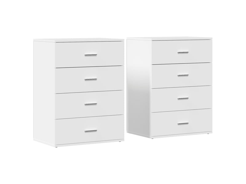  Buffets 2 pcs - bahut - meuble de rangement blanc 60x39x80 cm bois d’ingénierie  - Conforama A