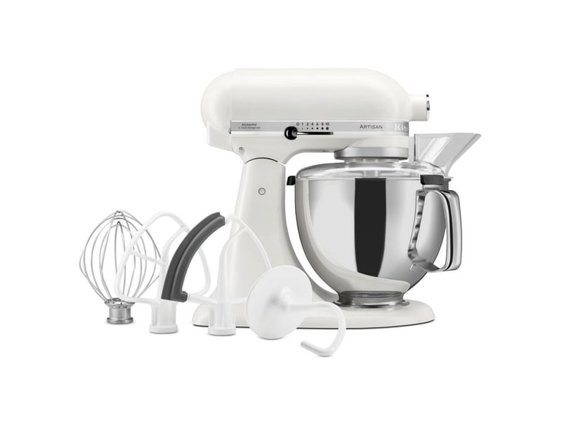  Robot pâtissier à tête inclinable 4,8 l blanc porcelaine 10 vitesses 300 w 1-23449107 - Conforama A